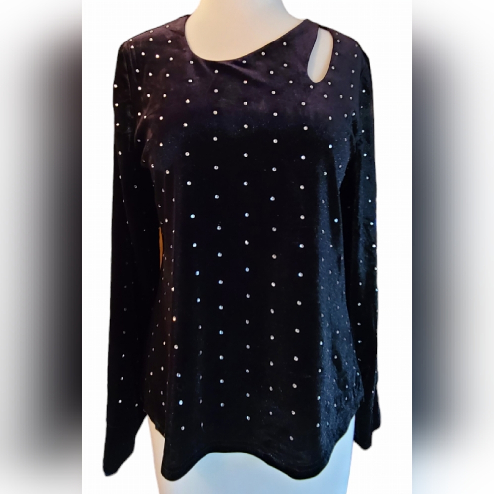 NWOT Cato size XS black top - Picture 1 of 7